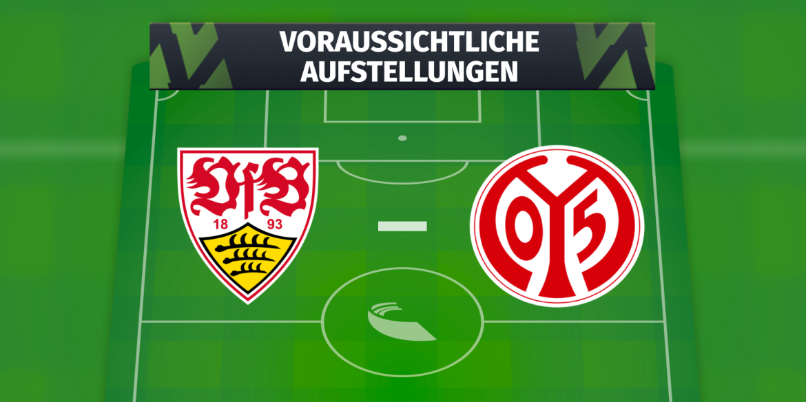 VfB Stuttgart – 1. FSV Mainz 05: Die voraussichtlichen Aufstellungen